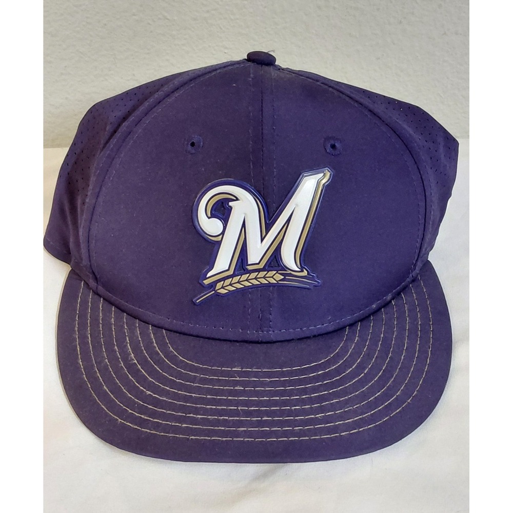 New Era Milwaukee Brewers 59FIFTY MLB Authentic Collection Fitted Hat 6 3/4